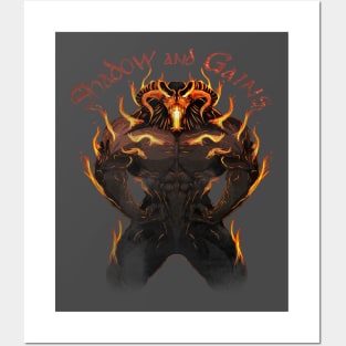 Balrog - Shadow and Gains - Distressed Posters and Art